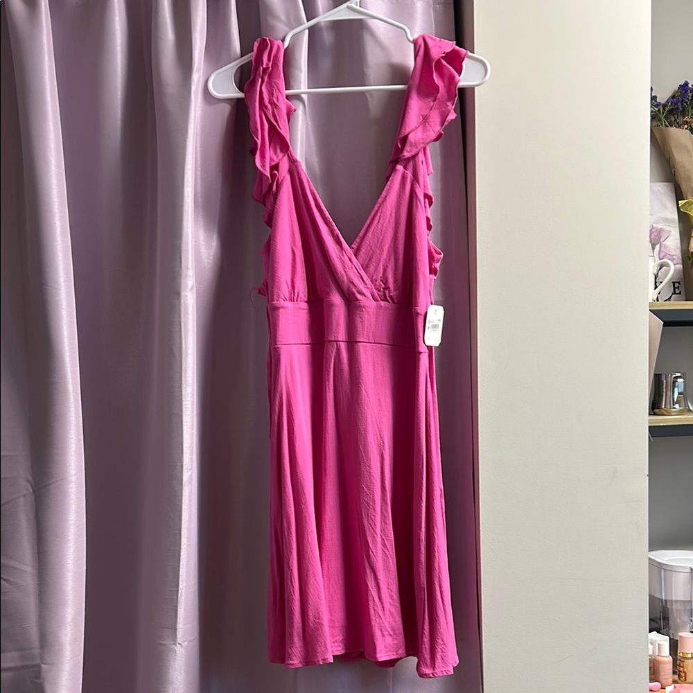 Pink Altar’d State Ruffle Dress NWT